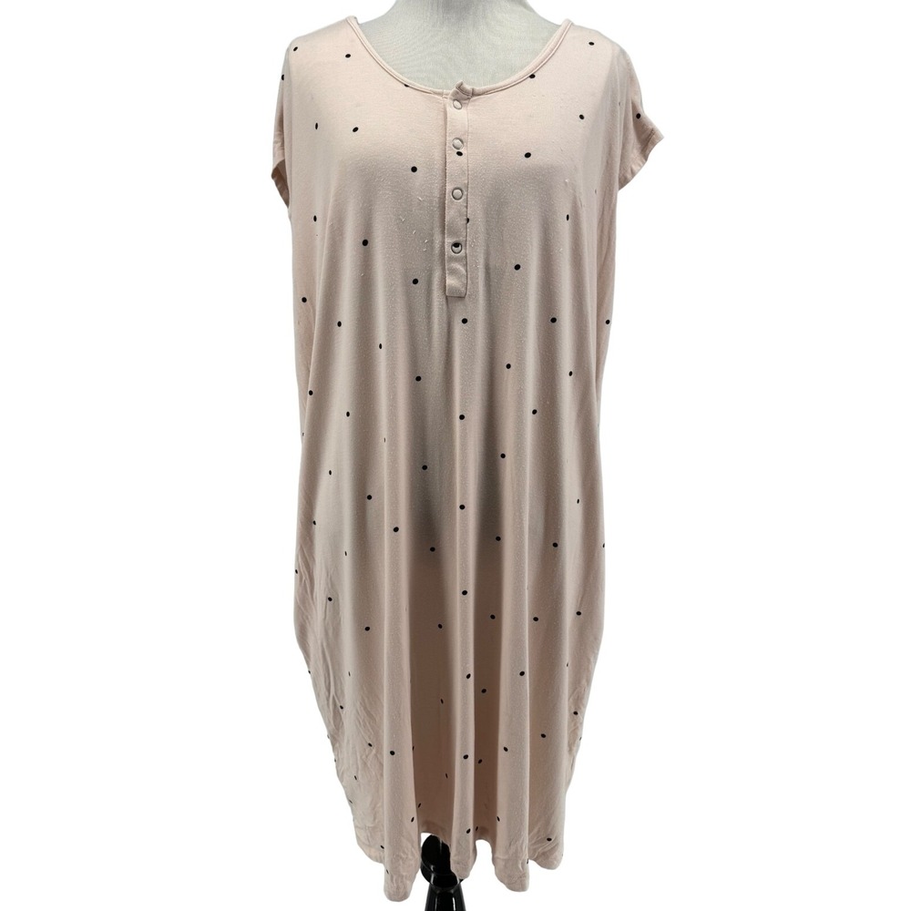 Nom Maternity Women's Gardenia Dot Clementine Maternity Nursing Nightgown Large